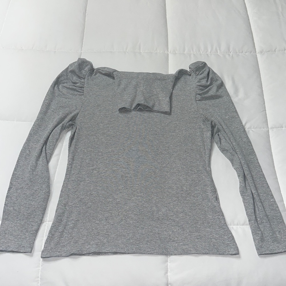 INC womens shimmery turtle neck